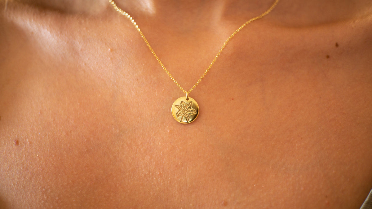 New Beginnings Gift For Her, Lotus Flower Silver Necklace, Divorcee Gift Women, 14K Gold Filled Sterling Silver Necklace, Clean Slate
