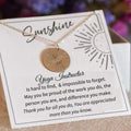 Yoga Instructor Gift, Appreciation Gift For A Yoga Instructor, Sun Necklace for  Yoga Teacher  Personalized Gift, Jewelry Gift For Women,