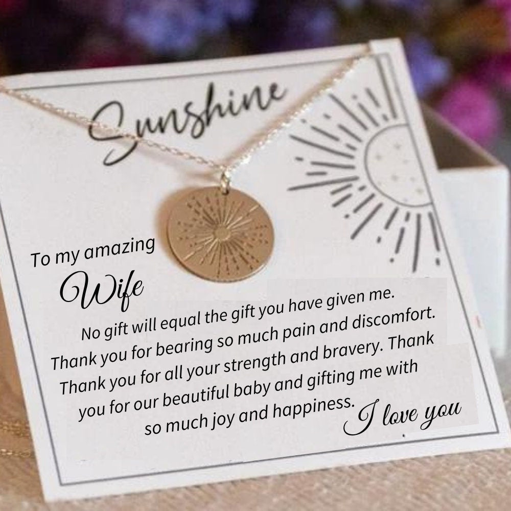 Push Present For Wife, New Baby Gift For Wife, New Mom Gift from Husband, Push Gift for Wife, Pregnant Wife Jewelry, Labor Gifts for Mom