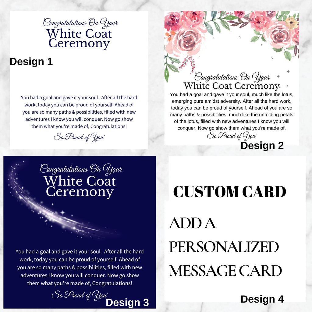 White Coat Ceremony Gift Lotus Necklace Medical, Dental, Nursing, Veterinary, Pharmacist, Chiropractor White Coat Ceremony  New Doctor Gift