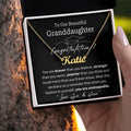 Granddaughter Graduation Necklace with Graduation Card, Grand daughter Graduation Gift form Grandparent