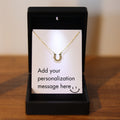 Silver Horseshoe Necklace with Led Light Jewelry Box, Horse Trainer Jewelry, Riding Horseback Gift, Equestrian Coach Jewelry, Horse Lover
