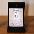 Luck Necklace with Engraved Name, First Day Of College Necklace, Freshman College Gift, University Student Jewelry, Luck Student Moving Away
