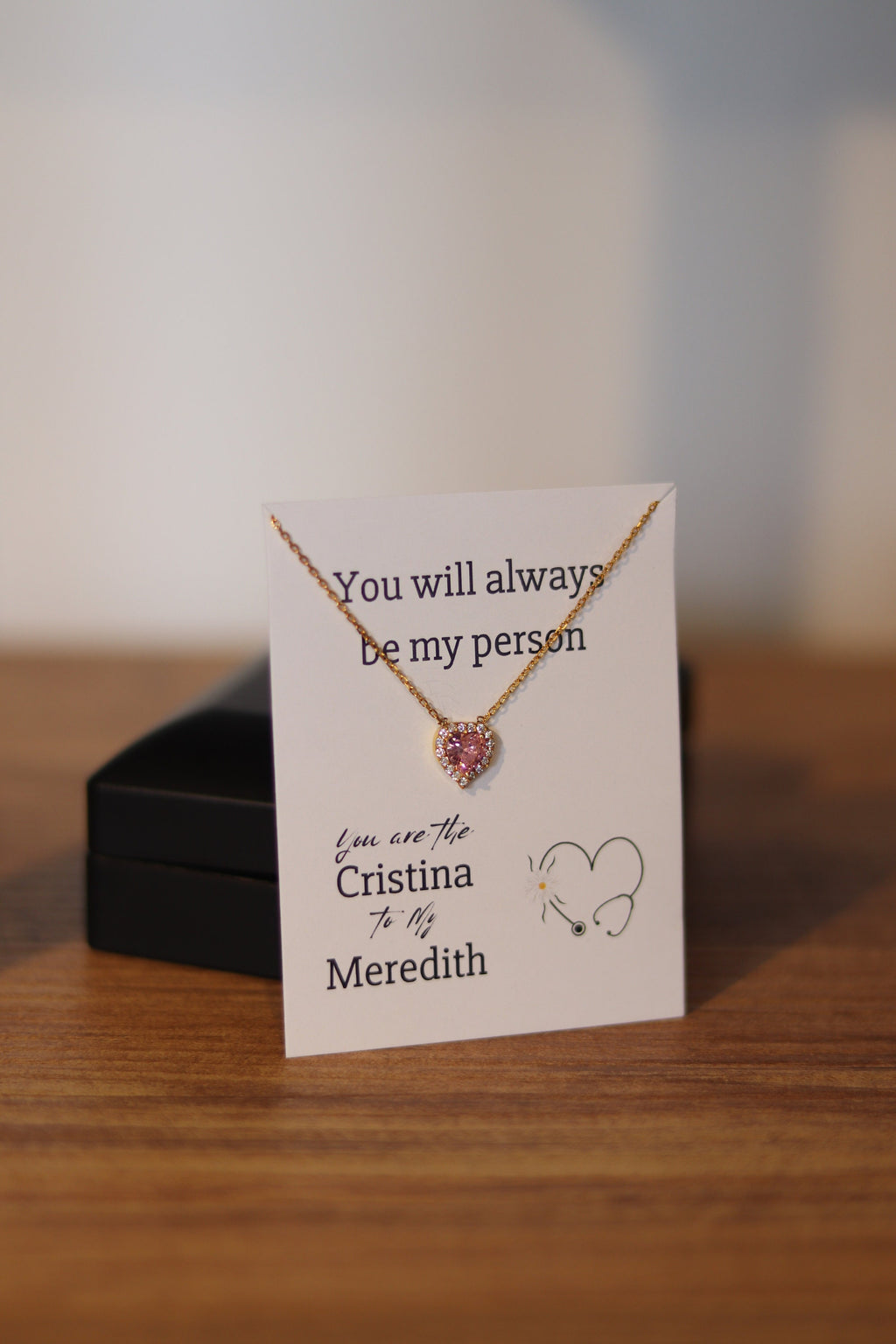 You Are The Cristina To My Meredith, Gift For My Person, Greys Anatomy Lovers, Best Friend Necklace, Meredith To My Cristina Gift,