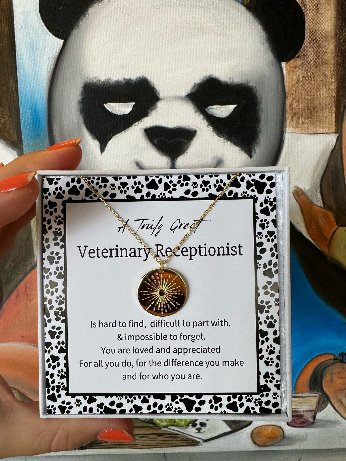 Personalized Veterinary Receptionist Jewelry, Vet Receptionist Gift, Veterinary Reception Thank You Gift, Vet Nurse Gift,