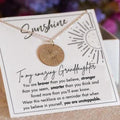 Granddaughter Necklace Gift, Granddaughter Birthday, Sentimental Granddaughter Jewelry, Silver Sunshine Granddaughter Jewelry for Family