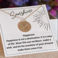 Silver Sun Necklace, Happiness Gift for Friend, Women friendship necklace, Support Jewelry, Women Birthday Gift, Friend Support Gift