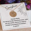 Regalo para mamá, Collar de plata para el cumpleaños, Navidad, Collar Sunshine, Joyería Para Mamá, Madre