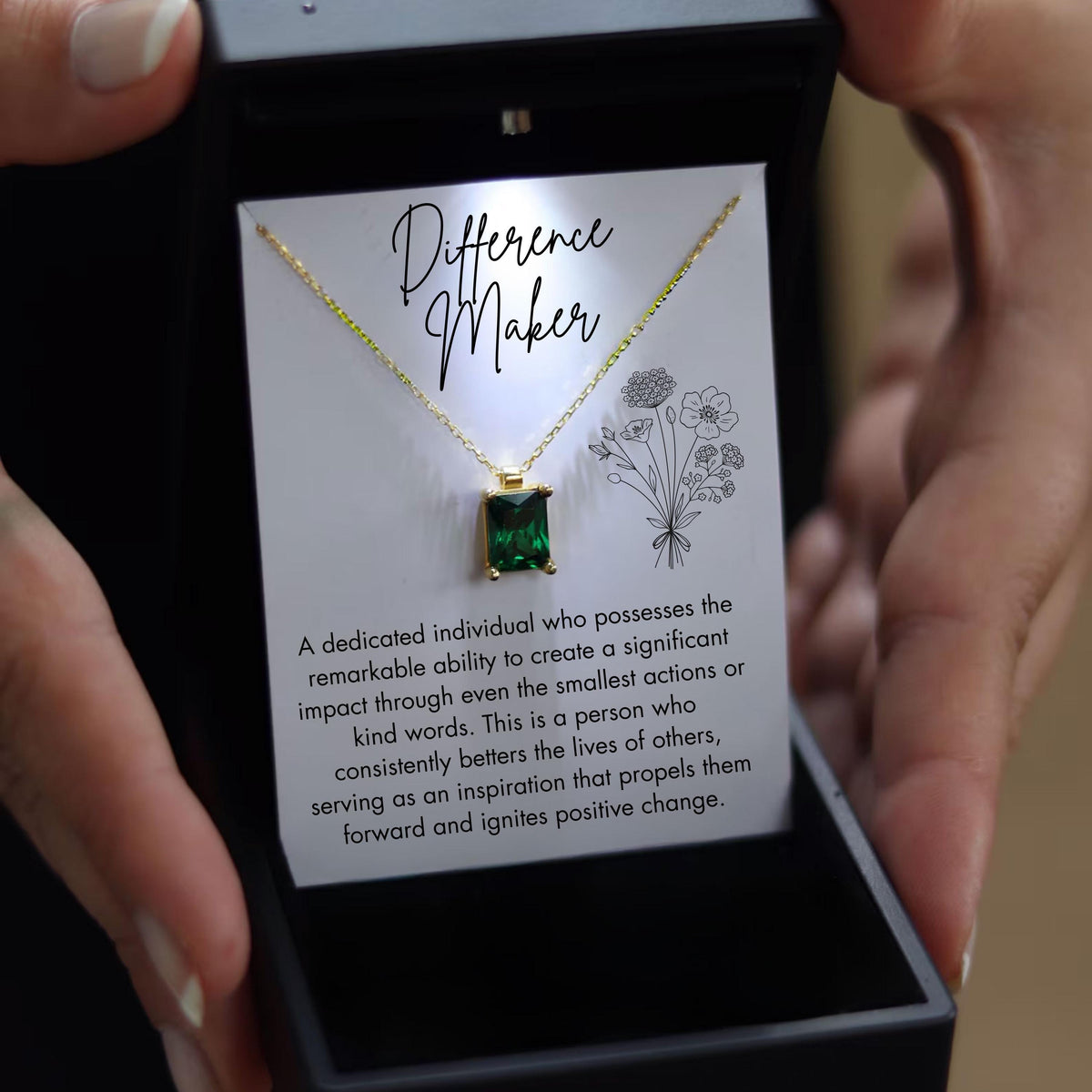 Leader Appreciation Gift, Female Difference Maker Gift, Mentor Necklace, Women Appreciation Gift, Women Thank You Gift, Boss Thank You Gift