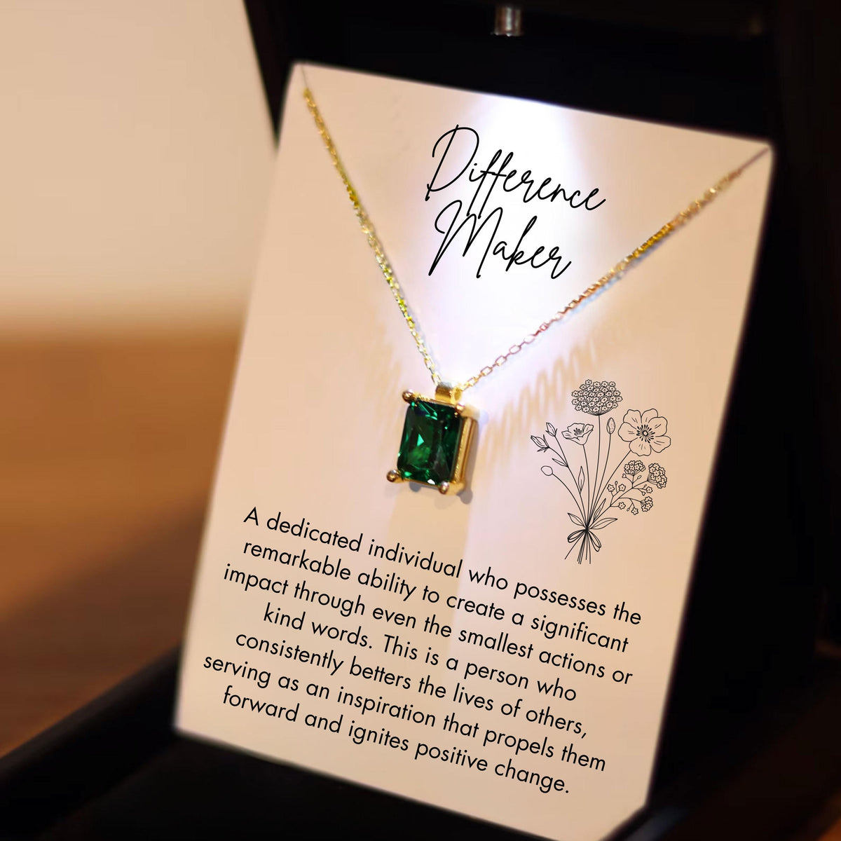 Leader Appreciation Gift, Female Difference Maker Gift, Mentor Necklace, Women Appreciation Gift, Women Thank You Gift, Boss Thank You Gift