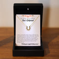 Sons Girlfriend Luck Necklace for Christmas, Unique Christmas Gift for Son's Girlfriend, Son's Girlfriend Necklace, Bonus daughter gift