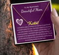 Personalized Boyfriend's Mom Mothers Day Gift, Thank You Boyfriend's Mom Necklace, Boyfriend's Mom Name Necklace with Message Card,