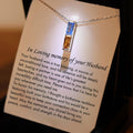 Husband Remembrance Necklace, Husband Memorial Gift, Husband Sympathy Gift, Life Partner Memorial Gift, Loss of Husband, Matching Birthstone