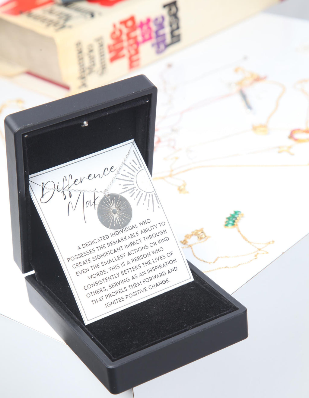 Manager Appreciation Necklace, Teacher Thank You Jewelry, Company Christmas Gift, Corporate Gift, Director Necklace, Gift for Social Worker