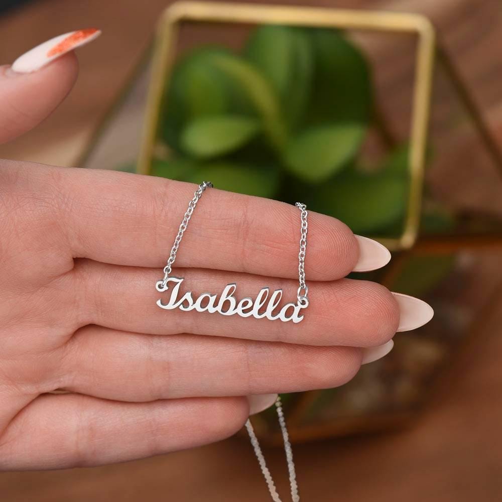 Personalized Boyfriend's Mom Mothers Day Gift, Thank You Boyfriend's Mom Necklace, Boyfriend's Mom Name Necklace with Message Card,