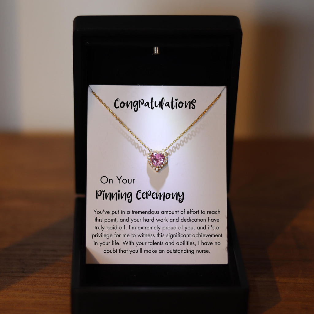 Pinning Ceremony Silver Birthstone Jewelry, Nursing School Graduation, BSN Nurse Pins,  RN LPN Necklace, Nurse Graduation Gift