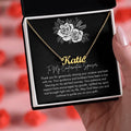 Personalized Confirmation Sponsor Necklace Gift with Gift Card, Catholic Sponsor Gifts, Confirmation Sponsor Silver Name Necklace,