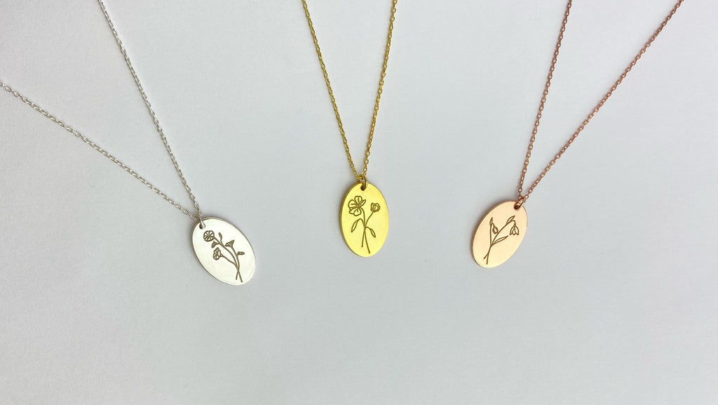 Personalized Esthetician Birth Flower Necklace, Esthetician Appreciation Gift, Skincare Thank You Gift,  Esthetician Thank You Jewelry
