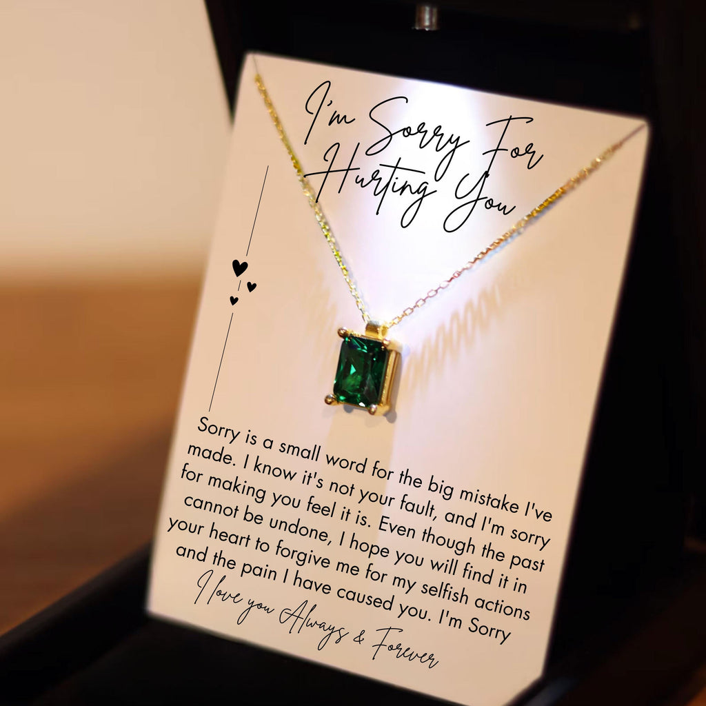 Apology Jewelry, Sorry For Hurting You, Forgiveness Gift for Her, Wife, Partner, Forgiveness Jewelry, Sorry Necklace With Card