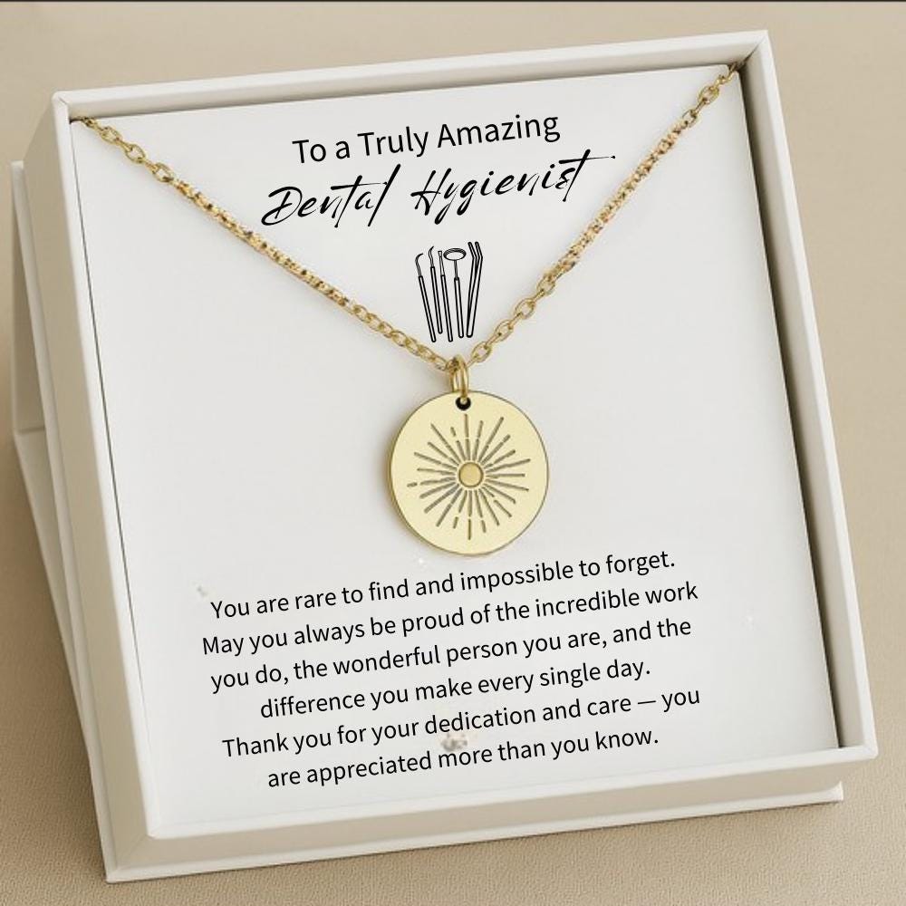 Dental Hygienist Present, Dental Assistant Present, Dental Hygienist Necklace, Thank you Gift, Appreciation Gift Dental Hygienist Jewelry