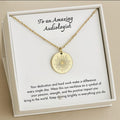 Personalized Audiologist Necklace Gift,  Future Audiologist Graduation Gifts for Audiologist Student Thank You Hearing Specialist
