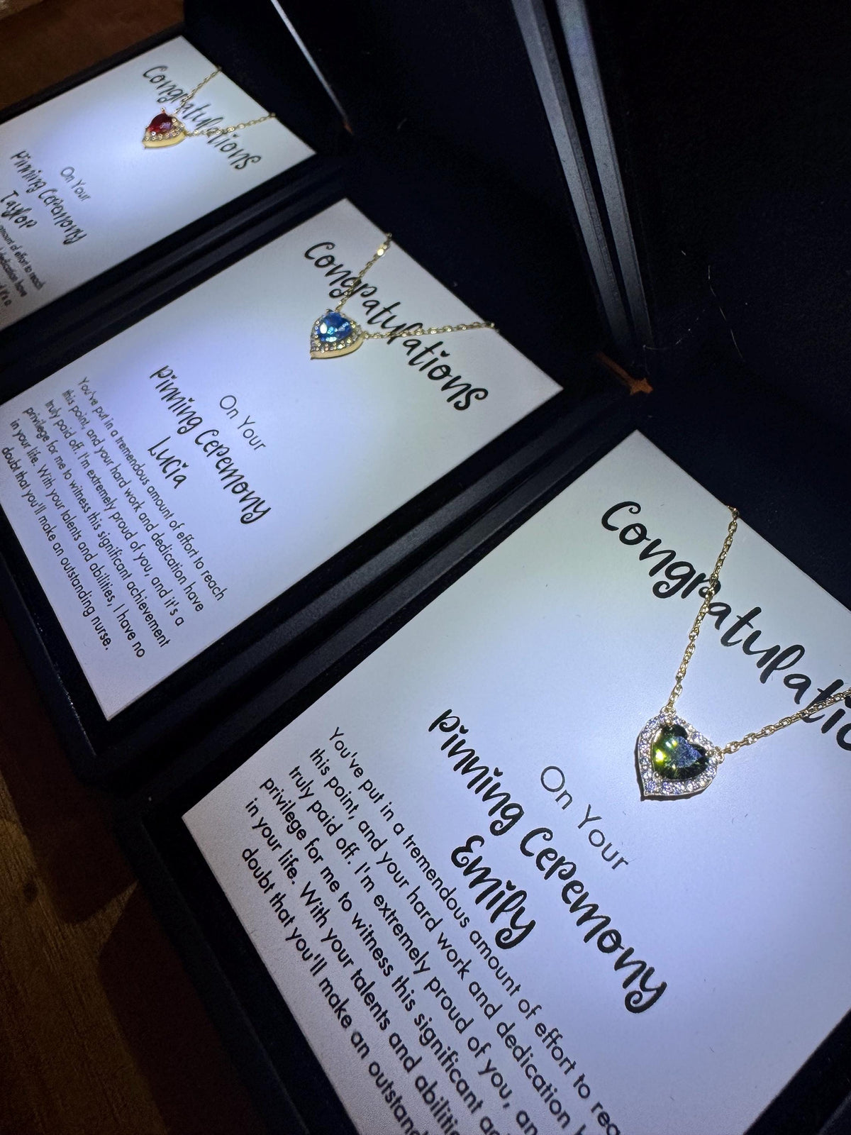 Pinning Ceremony Silver Birthstone Jewelry, Nursing School Graduation, BSN Nurse Pins,  RN LPN Necklace, Nurse Graduation Gift