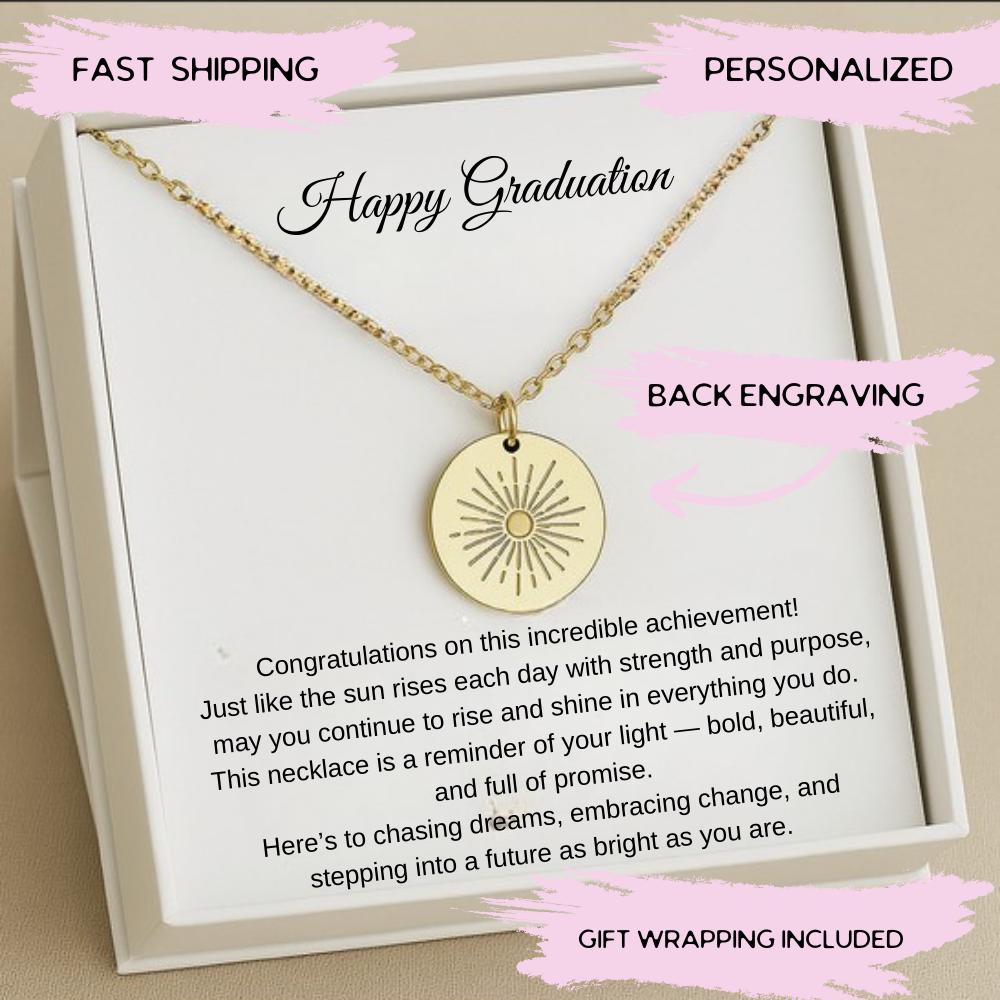 Personalized Graduation Jewelry for Girls, College Graduation Necklace High School Graduation Gifts,  Phd Graduation Gift
