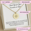 Personalized Bridal Shower Hostess Necklace, Hostess Gift, Bridal Shower Hostess Thank You Gift, Hostess Baby Shower Thank You Gift