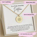 Dietitan Silver Necklace, Dietitan Thank You Gift, Dietitan Appreciation Gift Dietitan Necklace, Dietitian Promotion Gift, RD Necklace Gifts
