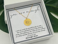 You are Enough Sun Necklace, Motivational Self-Love Gift for Best Friend, Inspirational Jewelry, Encouragement Necklace, Friend Necklace