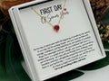 First Day Of Senior Year Heart Necklace, Daughter Senior Year First Day Gift, Back to School Gift Class of 2026,  12th Grade First Day Gift