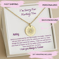 I'm Sorry Gift Apology Gift Necklace, I'm Sorry Gift Apology Gift Necklace For Her, Apology Gifts for Her, Forgive Necklace