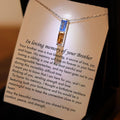 Brother Remembrance Necklace, Brother Memorial Gift, Matching Birthstone Necklace, , Brother Loss Gift, Loss of Brother Sympathy Gift