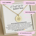 First Day of Junior Year Gift, First Day Of 11th Grade Gift, Junior Year Gift for Girls, First Day Of 11tth Grade Daughter Silver Necklace