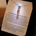 Sister Remembrance Necklace, Sister Memorial Gift, Matching Birthstone Necklace, Sibling Sympathy Gift, Loss of Sister, Memorial Jewelry