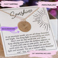 Minimalist Sunbeam Necklace, Large Sunbeam, Sunshine Necklace, You are my sunshine, Inspritional Daughter Gift, The Sun Tarot Jewelry,