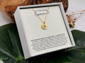 Coworker Birthday Gift, Christmas Gift for Coworkers, New Year Gift for Colleagues, Work Bestie Farewell Necklace, Lotus Thank You Jewelry