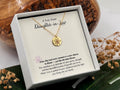 Daughter in Law Lotus Silver Necklace, Daughter In Law Christmas Gift, Gift for Bride from MIL,  Daughter-In-Law Birthday Gift