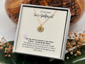 Sons Girlfriend Lotus Necklace, Son's Girlfriend Christmas Gift, Son Life Partner Birthday Gift,  Son's Girlfriend Jewelry Birthday Gift
