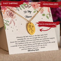 Personalized Niece Birth Flower Necklace, Niece Personalized Christmas Gift, Niece Custom Birthday Gift, Niece Meaningful Gift