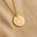 Inhale Peace, Exhale Worry Affirmation Pendant, Sun and Moon Inspirational Jewelry, Encouragement Necklace, Anxiety Relief Self Care