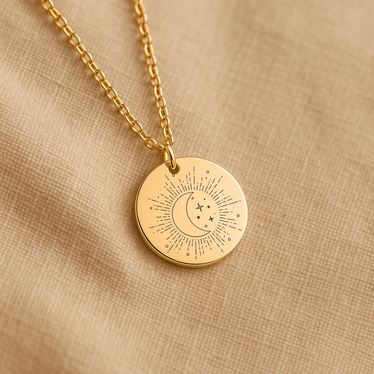Inhale Peace, Exhale Worry Affirmation Pendant, Sun and Moon Inspirational Jewelry, Encouragement Necklace, Anxiety Relief Self Care