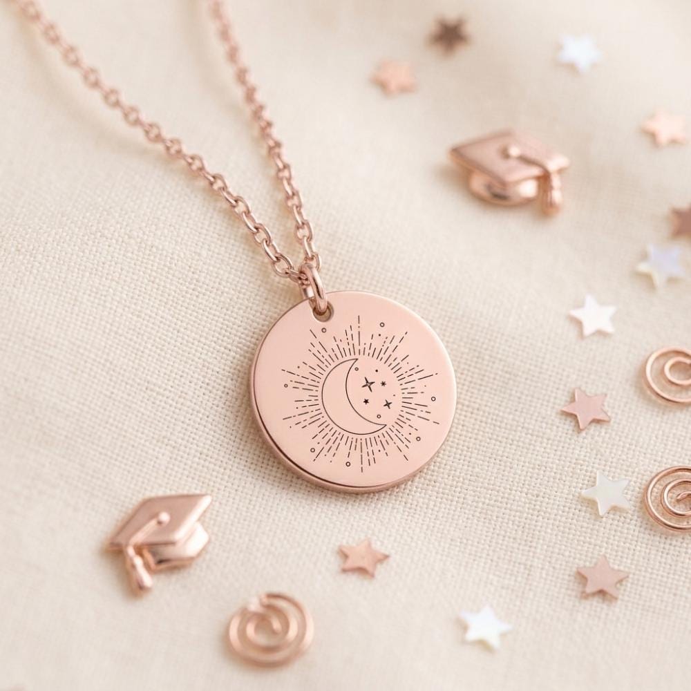 5th Grade Graduation Silver Necklace for Girls, Meaningful Elementary School Graduation Gift, End of School Jewelry Kids Moving Up Gift 2026